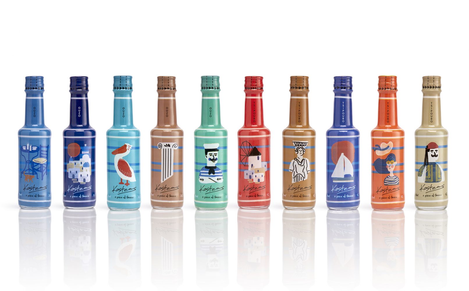Packaging Design Mini Ouzo Tsipouro
