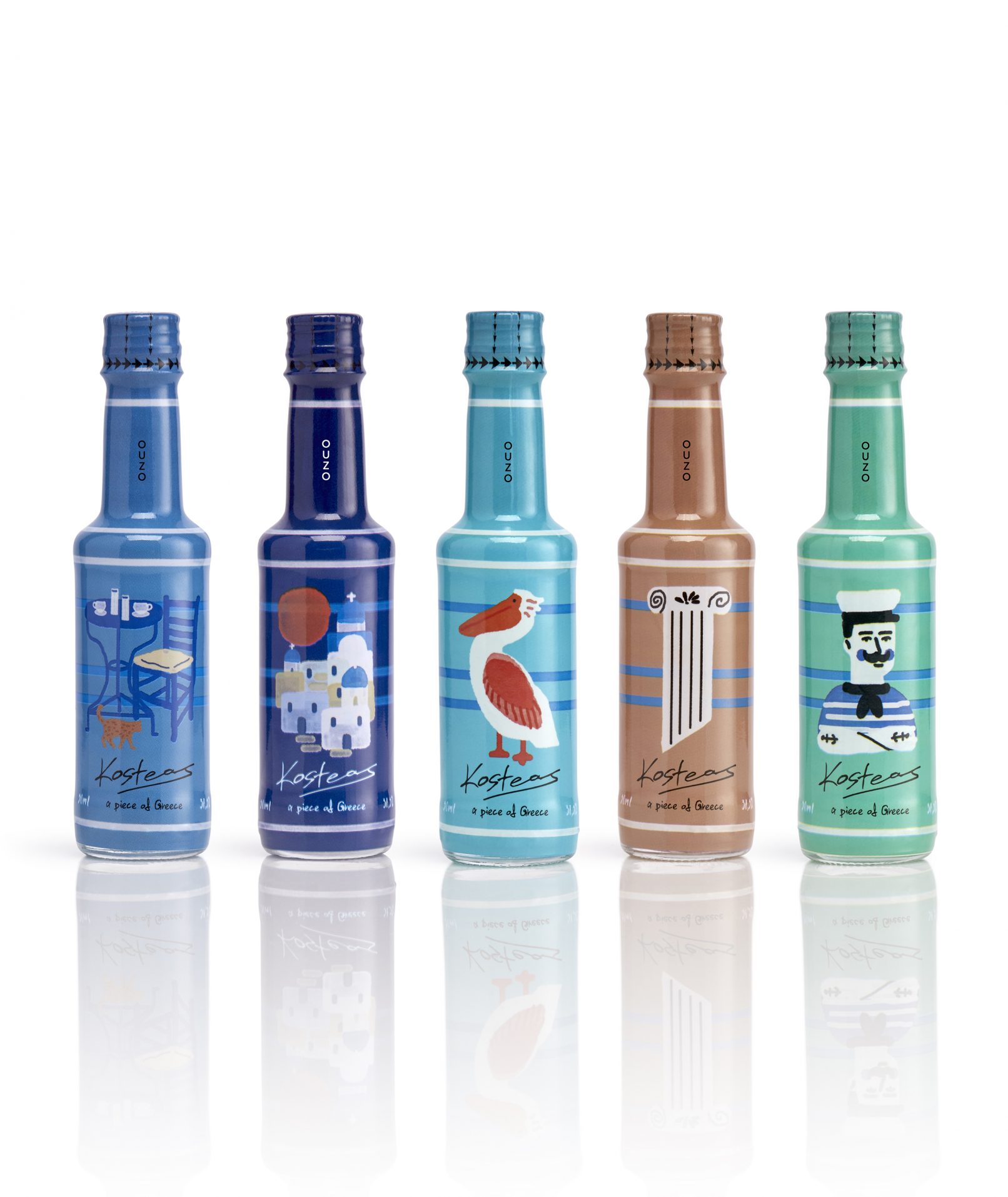 Packaging Design Mini Ouzo